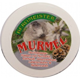 Marmot Ointment Balm with Edelweiss Marmot Oil, Mountain Pine, Pine Needles, St. John's Wort for Massages of Movement Appprates