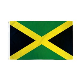 3x5 Jamaica Polyester Flag 3'x5 Super Polyester Nylon Fade Resistant Double Stitched Premium Penant House Banner Grommets