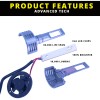 LED Headlight Lamp Headlamp Bulb For 99-2000 Honda Civic,6000K Bright