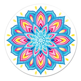 JSRQT Magnetic Screen Door Decals Mandala Screen Door Magnets Flexible Screen Door Protector for Sliding Door Window Pets Double Sided Screen Sticker Decorative Safe Refrigerator Magnets