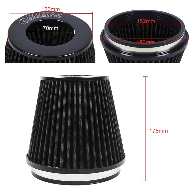 Kyostar 6" 152mm High Flow Inlet Cold Air Intake Cone