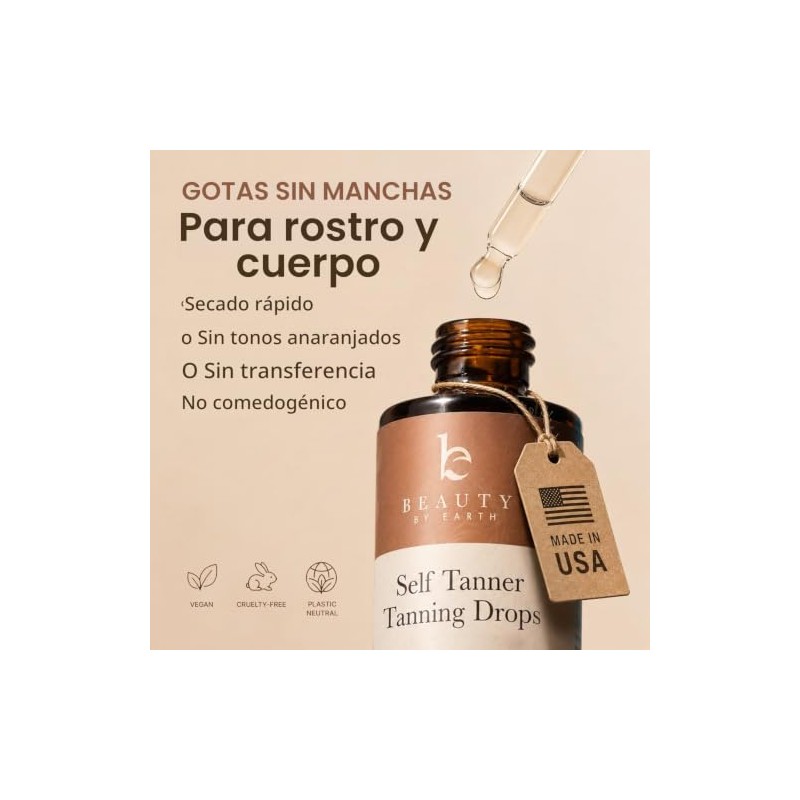 Beauty by Earth Self Tanning Drops - Face Self Tanner