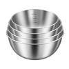ATRDTO 4 Pack Stainless Steel Mixing Bowl Set, Microwave and