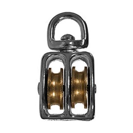 Paracord Planet Swivel Eye Double Wheel Pulley – 2 & 5 Packs – Steel – Available in Different Sizes