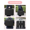 Relavel Extra Large Cosmetic Case, Travel Makeup Bag with 4