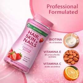 Gomitas Biotina Cabello Piel Uñas 2500 Mcg Gummies