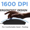 Ultra-Slim USB optical wired mouse for Laptop Computer Desktop, universal