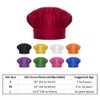 TopTie Chef Hat for Kid & Adult, Cotton Elastic Adjustable