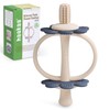 haakaa Silicone Teething Toy,Nipple-Shaped End for Gum Massage,360° Baby Toothbrush