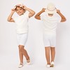 Merry Style MS10-227 Girls' Cotton Short Leggings, White