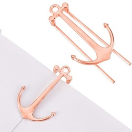 GORGECRAFT 1PC Creative Anchor Bookmark Metal Page Holder Keeper Alloy Book Clips for Hands Free Reading Portable Keep Book Open Clamp Tool Classic Reading Accessories for Teachers Students