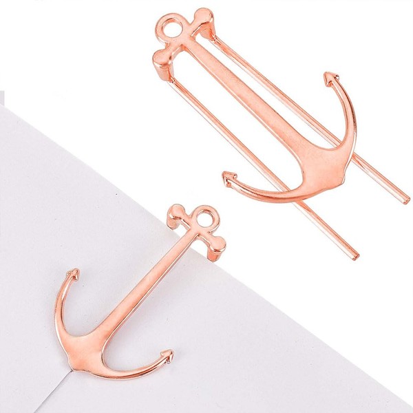 GORGECRAFT 1PC Creative Anchor Bookmark Metal Page Holder Keeper Alloy