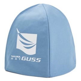 [SAUNA HAT GUSS] Effectively prevents blurring in sauna hats/saunas, and also helps reduce hair damage (sky blue, L)