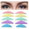 20 Almohadillas Silicona Enchinar Pestañas Lifting Makeup Color Multicolor