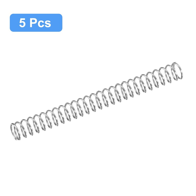uxcell Compression Spring, 5Pcs 304 Stainless Steel, 4mm OD, 0.4mm