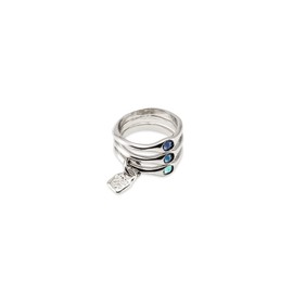 UNOde50 Happy Blue Ring, Sterling Silver Plated Alloy, not known