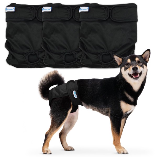 Paw Inspired Washable Dog Diapers (3 Pack) | Reusable Cloth