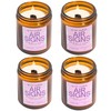 Aquarius, Gemini, Libra Gifts for Women - 4Pack Wood Wick
