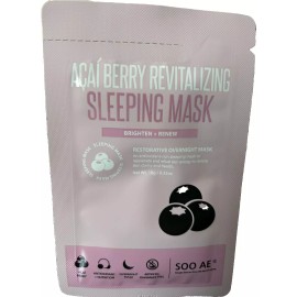 Soo Ae Acai Berry Revitalizing & Restorative Sleeping Face Mask 12 Pack