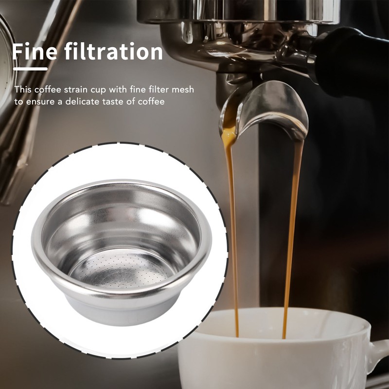 3pcs 54mm Coffee Filter Basket Stainless Steel Portafilter Basket Cup