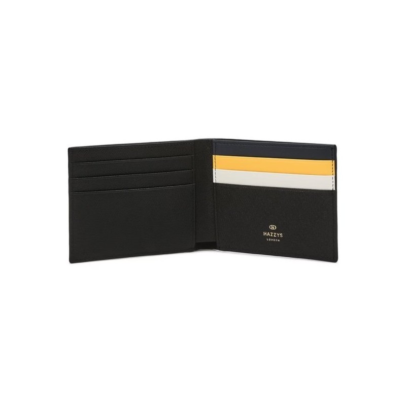 Hazzys (대구신세계)ROWING STRIPE 블랙 로고배색 소가죽 반지갑 HJWA4F506BK (Daegu Shinsegae)