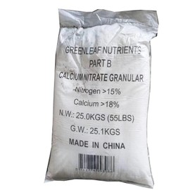 Greenleaf Nutrients Mega Crop 2 Part B 15.5-0-0 Hydroponic Soil Fertilizer for Plants Calcium Nitrate