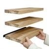 Floating Shelves for Wall, Solid Wood Wall Shelves Set of