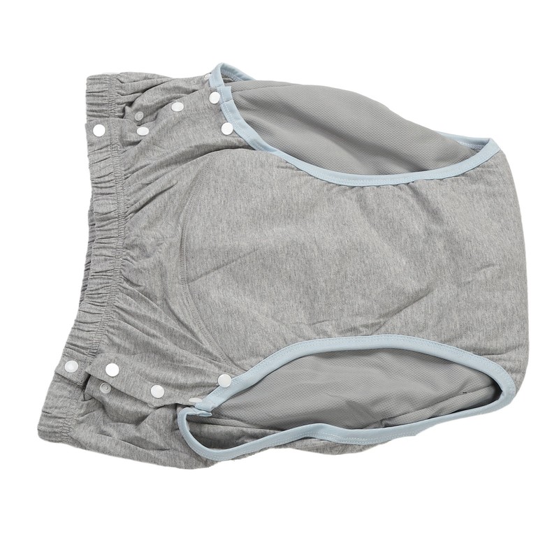 Adult Cloth Diaper XXL Light Gray High Absorption Leak Free