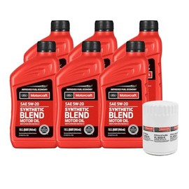 Genuine OEM Engine Oil Change SAE 5W-20 Kit Lincoln Mercury V6 V8 4353021-Kit