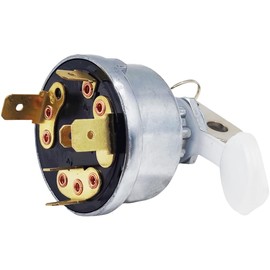 SPJIUQI Ignition Switch 3107556R92 1874535M3 Fits Massey Ferguson 285 290 298 360 362 383 393 3050 1500 1805 2775 3655 4900 6140 8120 Case IH 238 248 3210 3220 454 474 David Brown 1190 1194 1210 1212