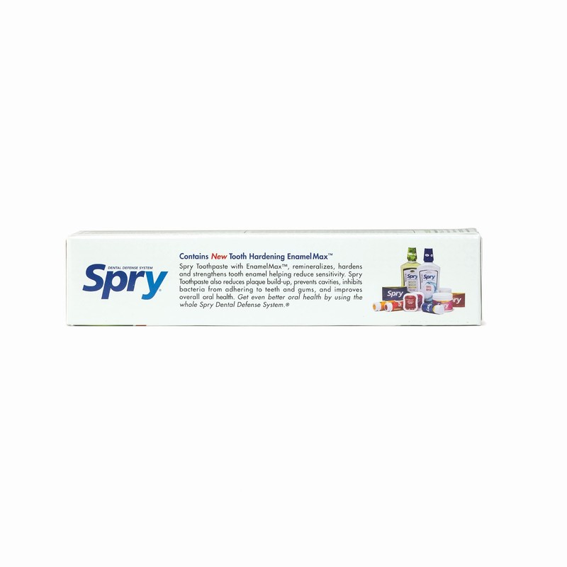 Spry Natural Xylitol Toothpaste 5oz for Adults and Kids with