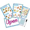 6 Pcs Pretend Play Restaurant Menu for Kids Kitchen Food