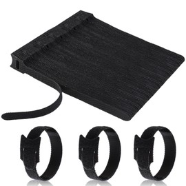 Pack of 100 Cable Ties, Resealable, Geepen Cable Ties, Reusable Cable Velcro Velcro Tape for Cable Management, Cable Organiser, Length (15 x 1.2 cm)