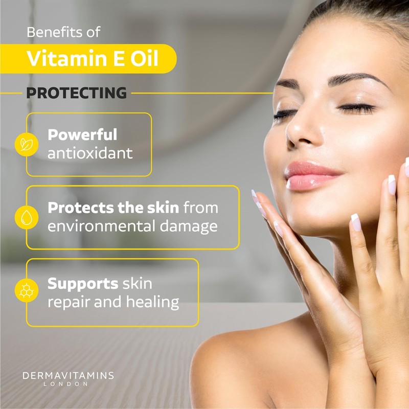 Dermavitamins 100% Natural Vitamin E Oil - 10ml