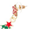COLLBATH Elegant Christmas Tree Earrings Women's Xmas Dangle Earrings for