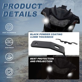 Xitomer 4mm Steel Motorcycle Auxiliary Light Mount, Fit for R1200RT 2018 2017 2016 2015 2014, Fit for 2019 2020 R1250RT 2021 2022 2023 Auxiliary Light Bracket Fit for R1200RT Led Light Mounts R1250RT