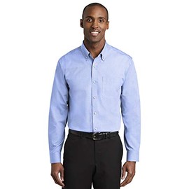 Red House Men's Nailhead Non-Iron Shirt, Blue Pearl, Small