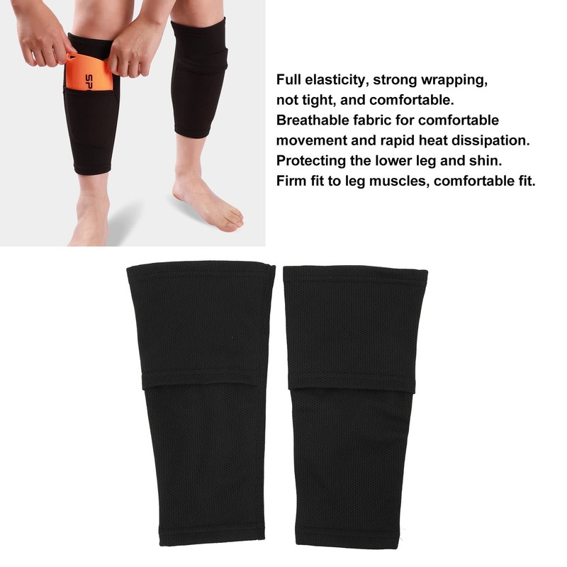 Ongwan Soccer Sleeve Stocking Socks Pocket Shin Guards Shin Guards