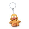 Wooden Keyring - Duck - Comic, brown