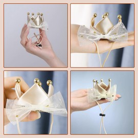 Doyime Dog Birthday Hat, Mini Birthday Crown, Decorative, Birthday Hat, For Dogs, Cats, Crown, Birthday Hat, Cute, Hair Clip, Anniversary, Birthday Product, Photo Shoot