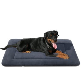 Magic Dog Soft Dog Bed Crate Pad Dog Mat for Medium, Large, and Extra Large Dogs, Machine Washable Pet Beds with Non-Slip Bottom, Multiple Colors