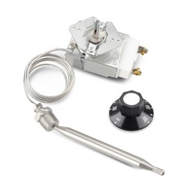 RX-2-24 Thermostat for Deep Fryer Fit for ADCRAFT, for Gas Fryer Adcraft Atosa 301030004 Robertshaw 5300-402, with 3/8" Mpt Stuff Box 200-400F
