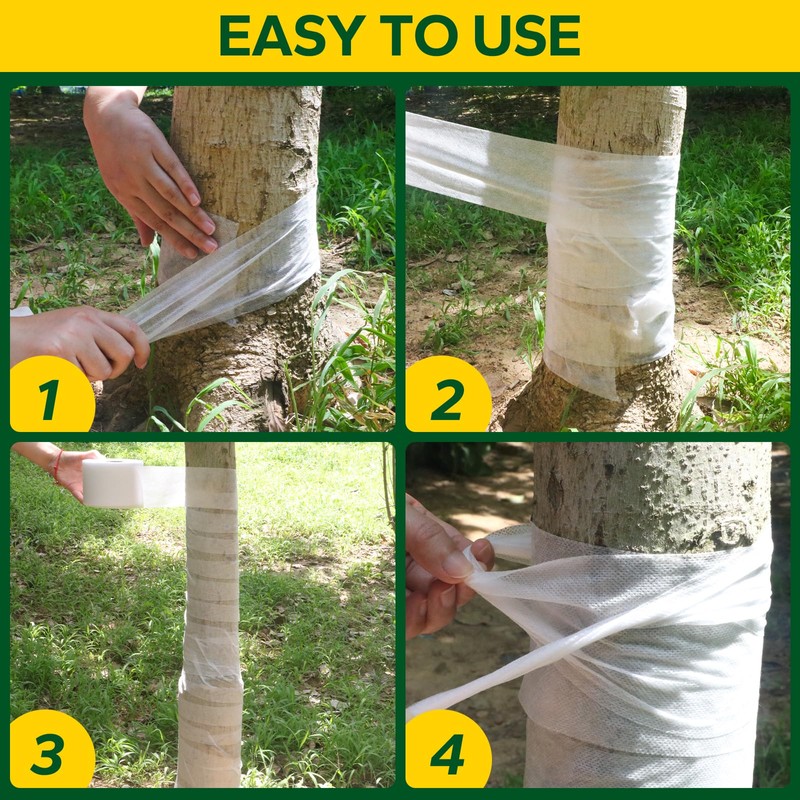 Emycool 115ft Tree Wrap for Damaged bark, Tree Trunk Wraps
