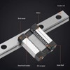 200mm Linear Guide Rail with 2 Sliding Blocks MGN12H Bearing