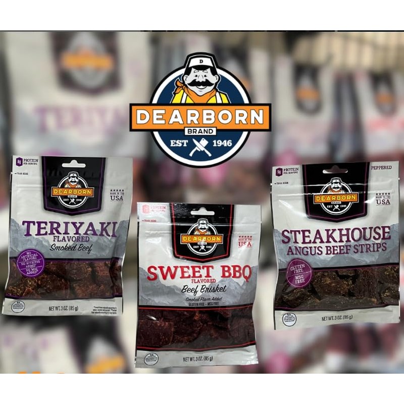 Generic Dearborn Sweet BBQ Beef Jerky (Sweet BBQ) 2 pack