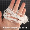 Craft County 100 Meter Soft Round Elastic Cord - White