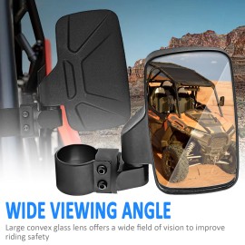 RI Racing Rear Side View Mirrors+Center Mirror For Honda Talon 1000R 1000X 1000X-4