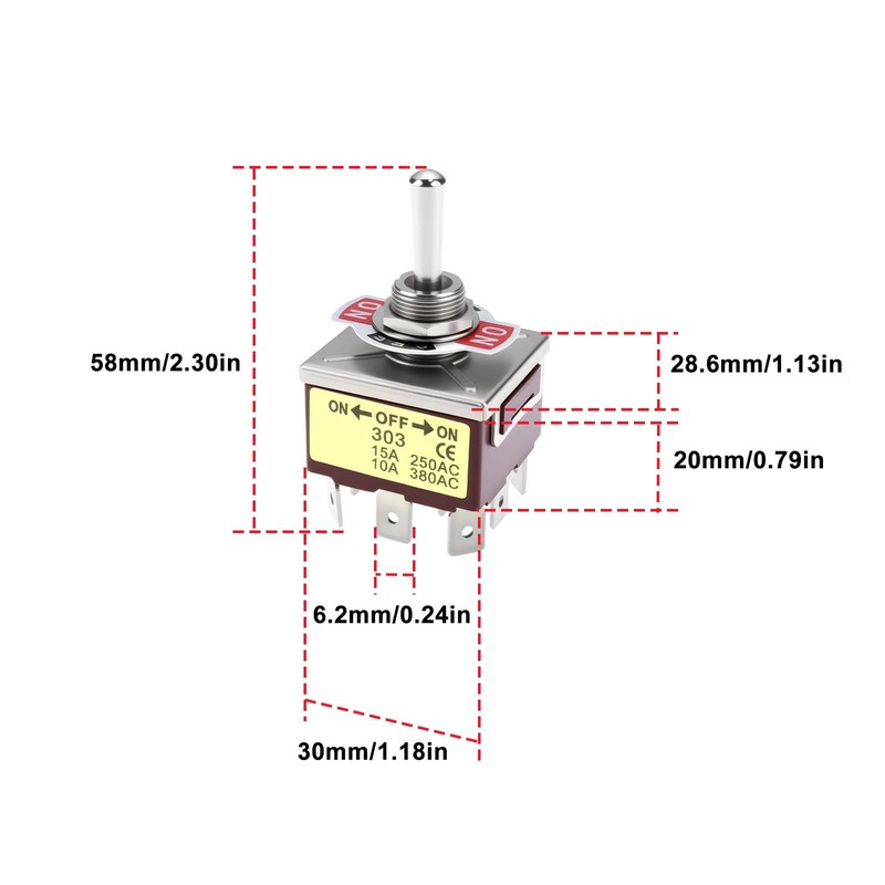 Be In Your Mind 2 pieces 9 pins TPDT toggle