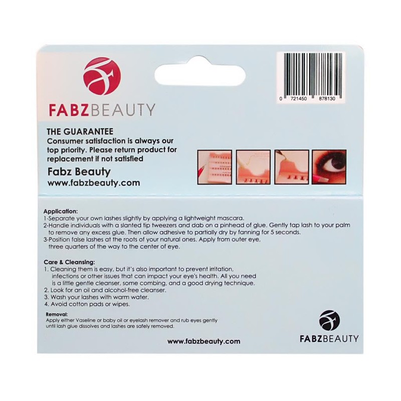 Ultra Thick Knotted Individual Cluster Eyelashes False Lashes Fabz Beauty