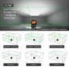 Tacklife 3 x 360 Degree Laser Level Self-Leveling Green Cross